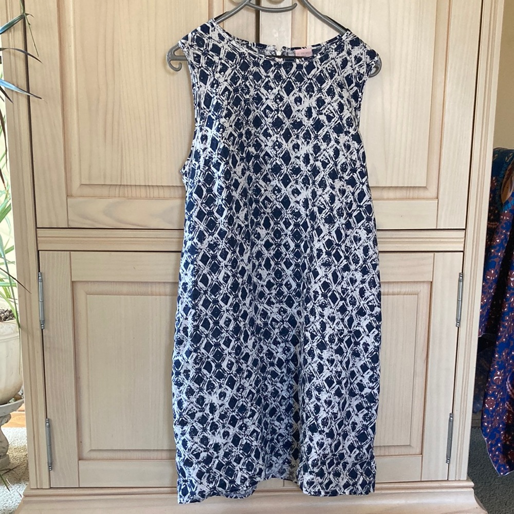 Linen sheath dress